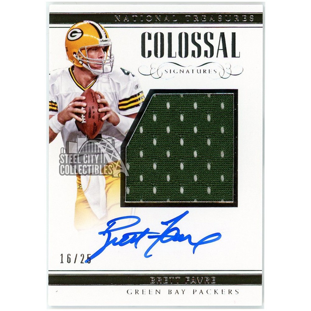 Brett Favre 2017 Panini National Treasures Colossal Signatures