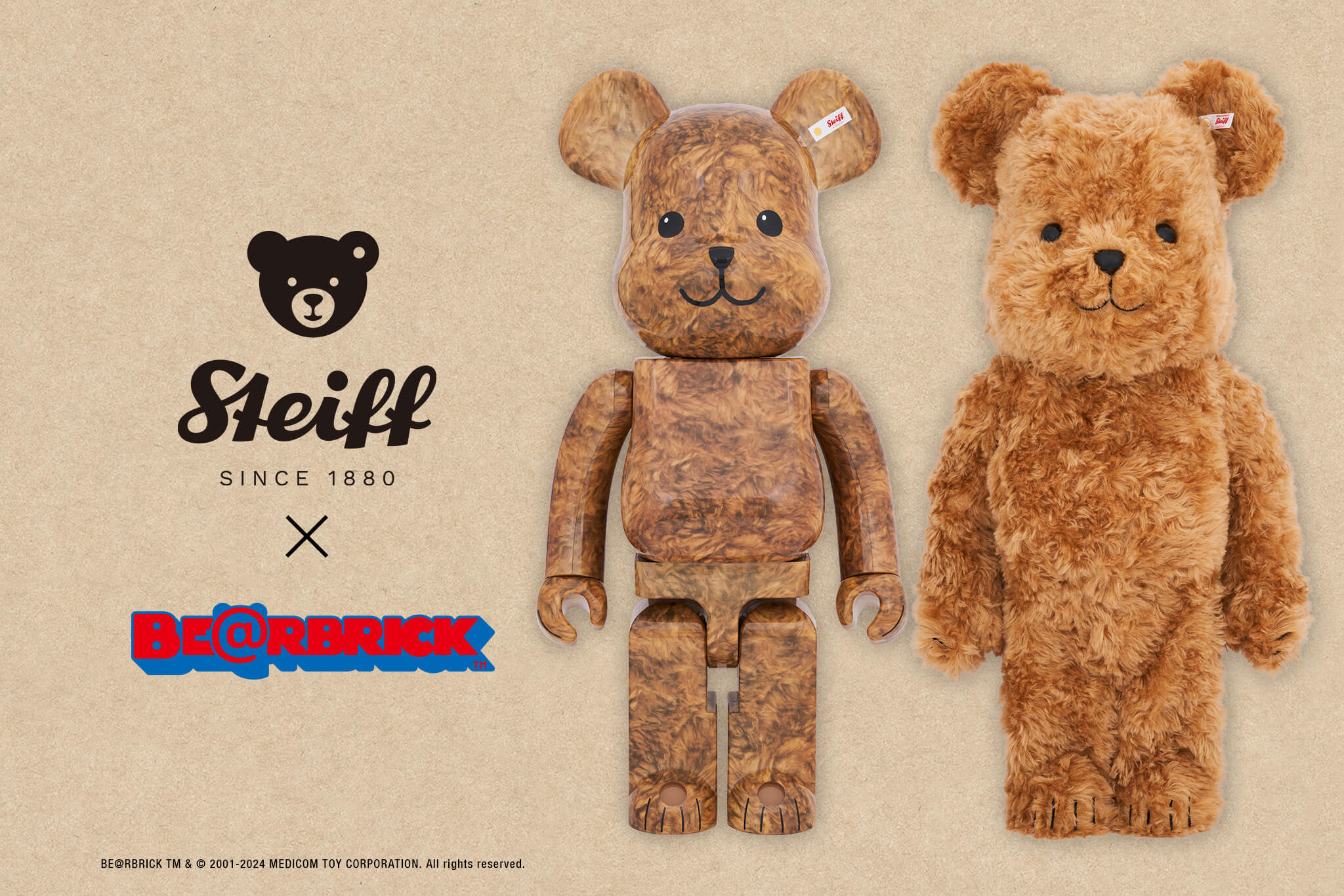 新品シュタイフ×フェイラースペシャルコラボ2024テディベアぬいぐるみ