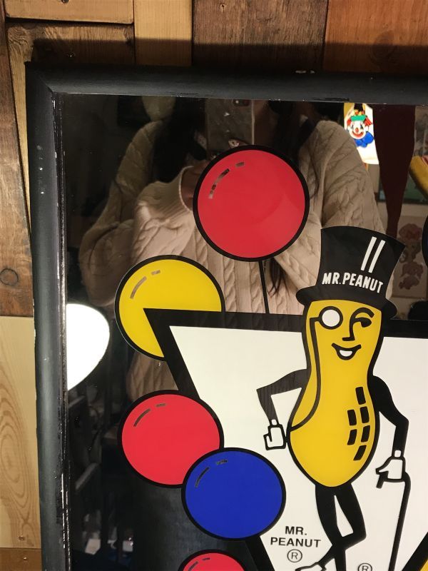 Planters Mr Peanut 75th Birthday Pub Mirror ミスターピーナッツ