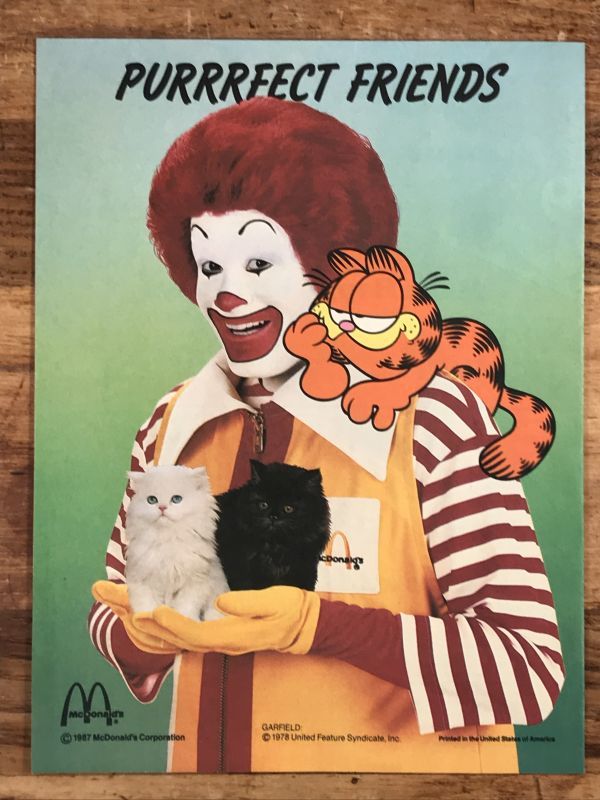 McDonaldland Fun Times “Garfield” Magazine マクドナルド ビンテージ