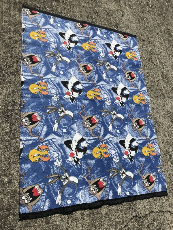 Looney Tunes Blanket ルーニーテューンズ ビンテージ ブランケット