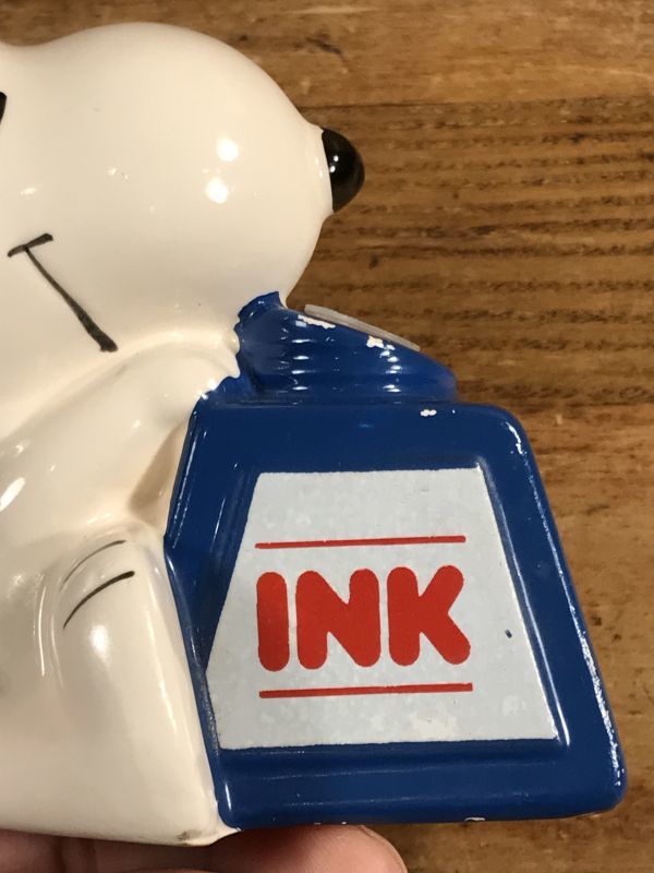 Peanuts Snoopy Ink Ceramic Pen Stand スヌーピー ビンテージ ペン