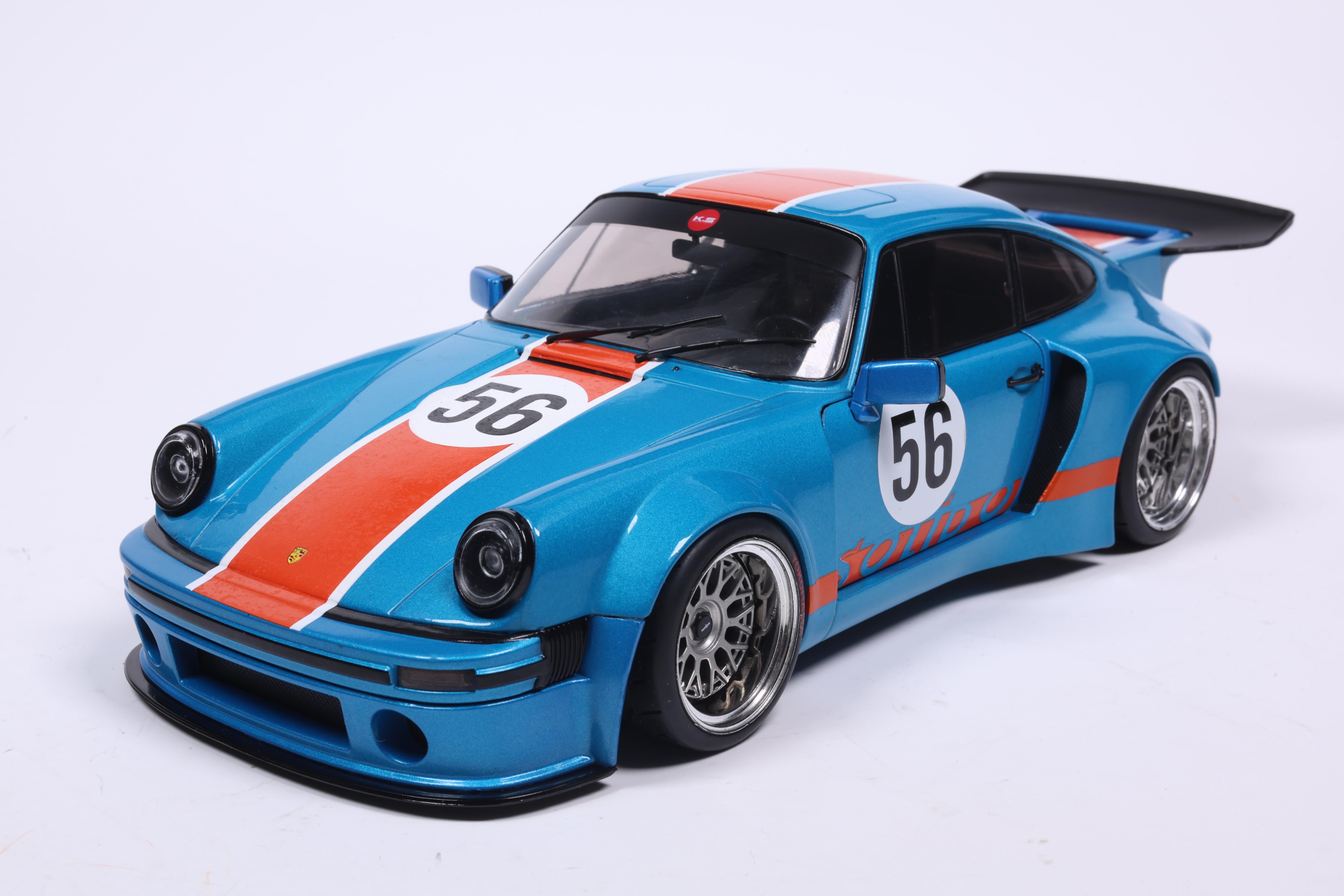 Solido 2026 Porsche 911 KS-R Blue & Orange Khyzyl Saleem 1:18