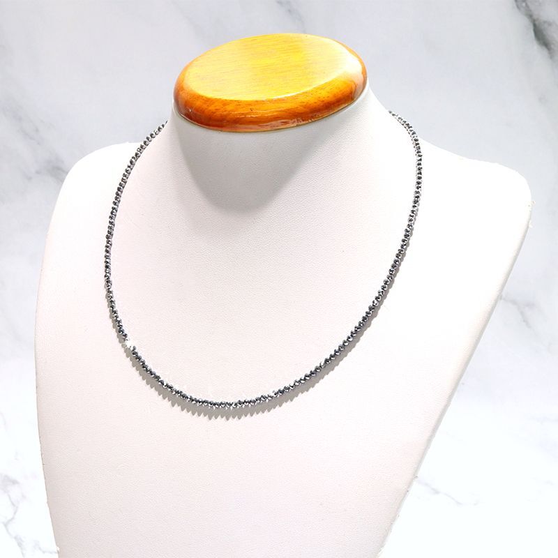 ネックレス テラヘルツ カット 約2mm ステンレス マグネット