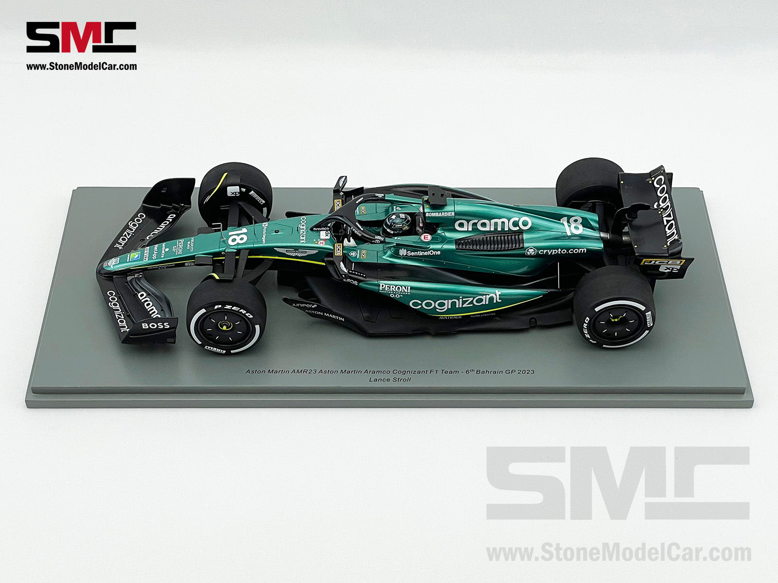 Aston Martin F1 AMR23 #18 Lance Stroll 6th Bahrain GP 2023 Spark 1