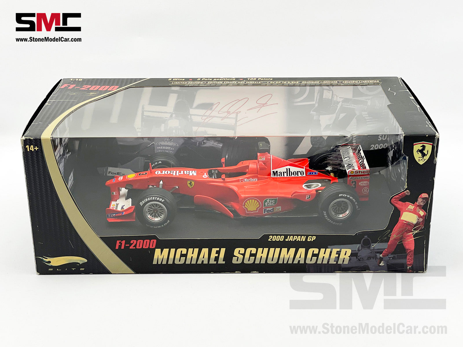 Pre-Owned] Ferrari F1-2000 #3 Michael Schumacher Japan GP 2000 3x