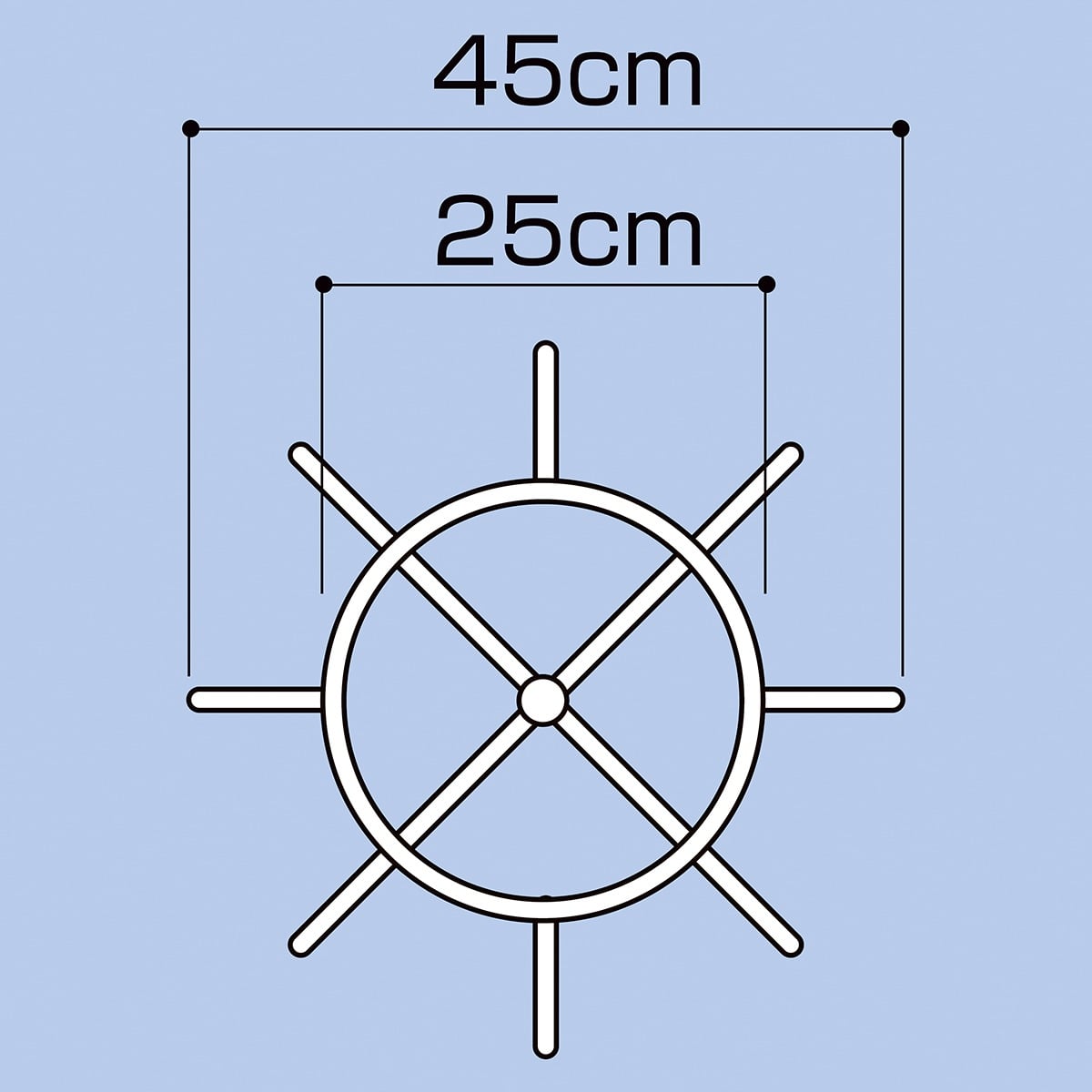 円型フック4段回転小物掛け〔ストエキオリジナル〕 ホワイト