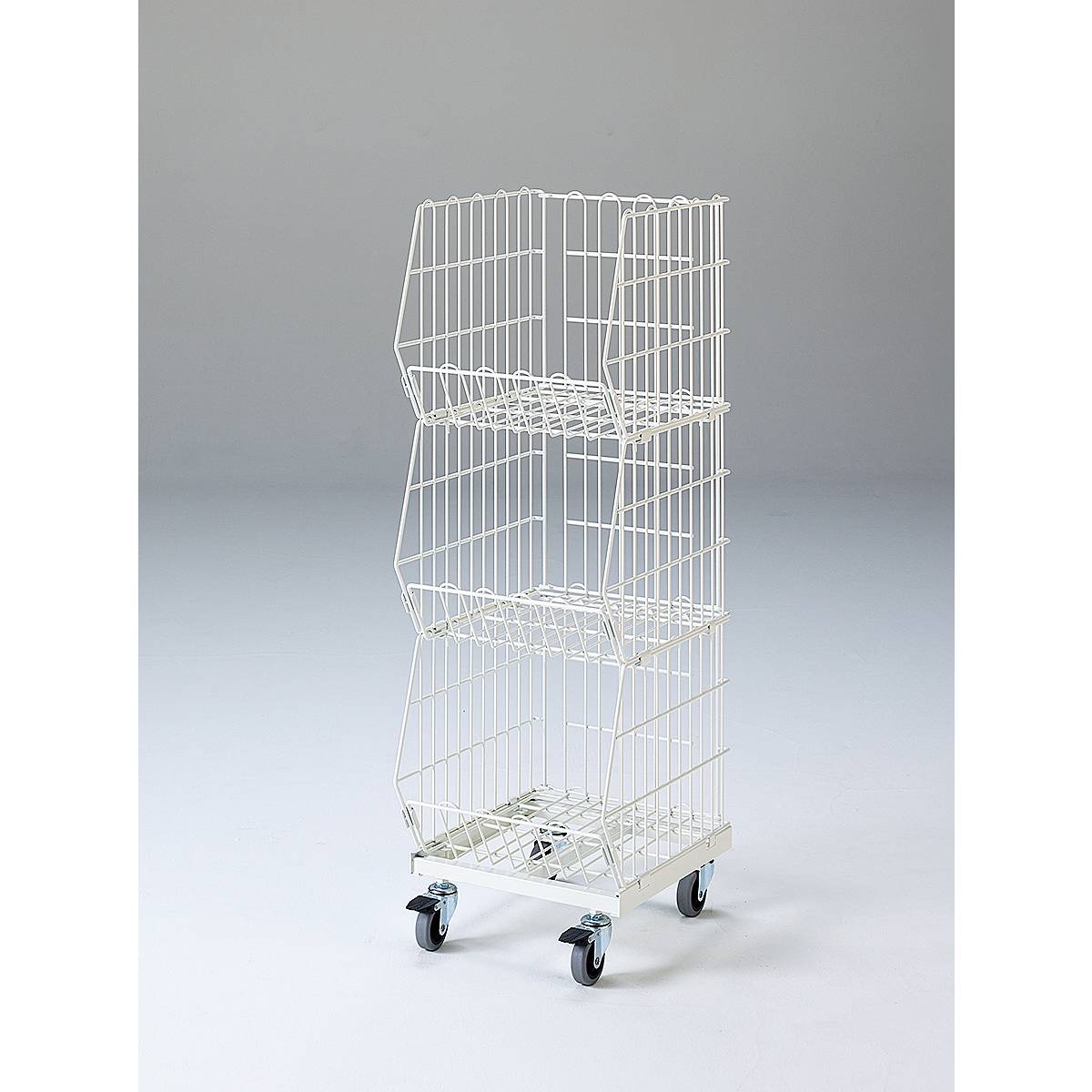 高機能型ジャンブルバスケット(直径7.5cmキャスター付き) 幅38.4cm