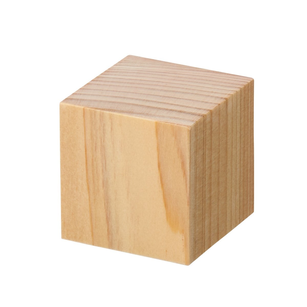 木製ディスプレイブロック ナチュラル〔ストエキオリジナル〕 H4cm