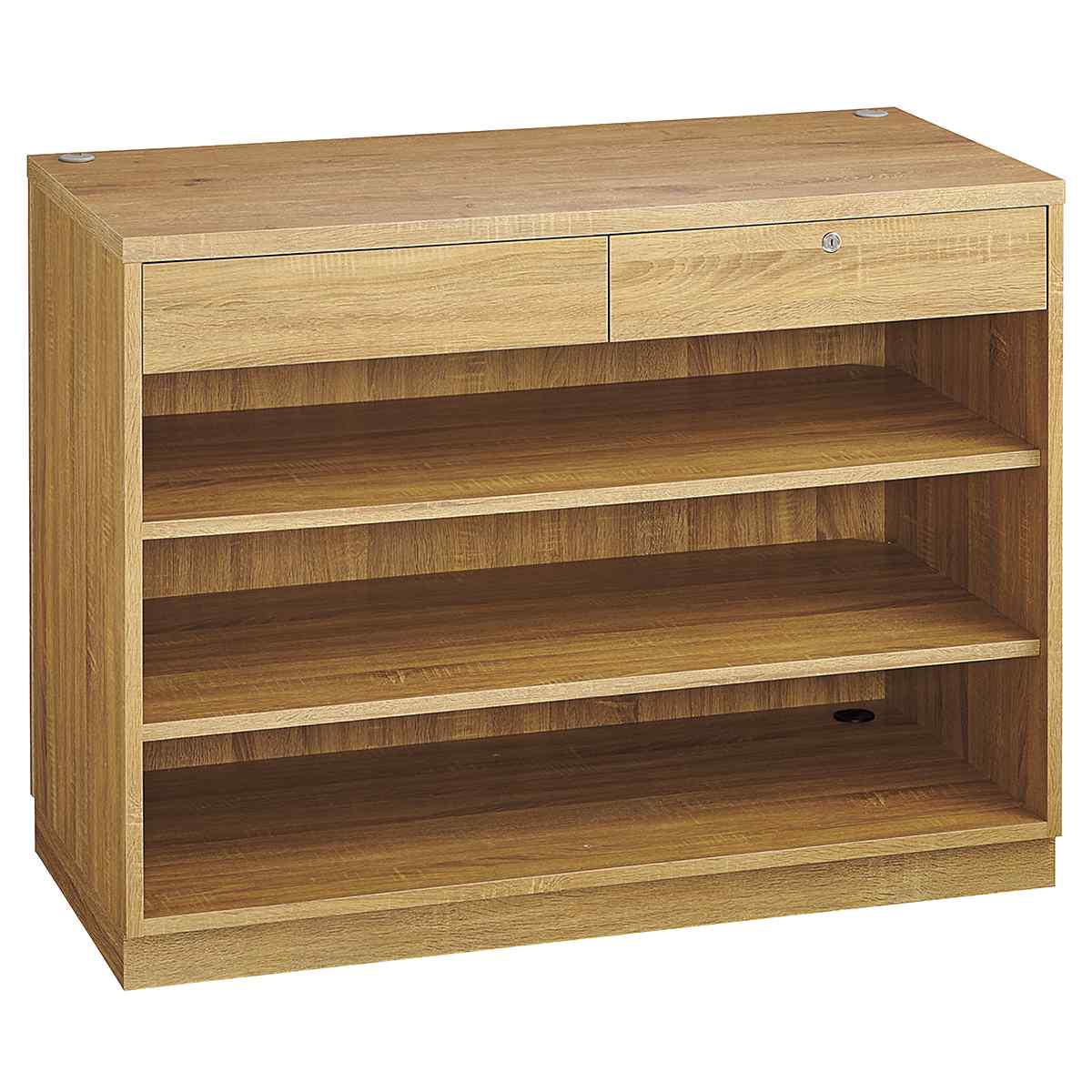 レジカウンター 平台タイプ 幅120cm ラスティック柄〔ストエキ