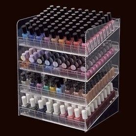 化粧品用4段ディスプレイ