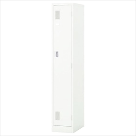 鍵付きスチール製ロッカー ニューグレー 1段 高さ179cm 1人用