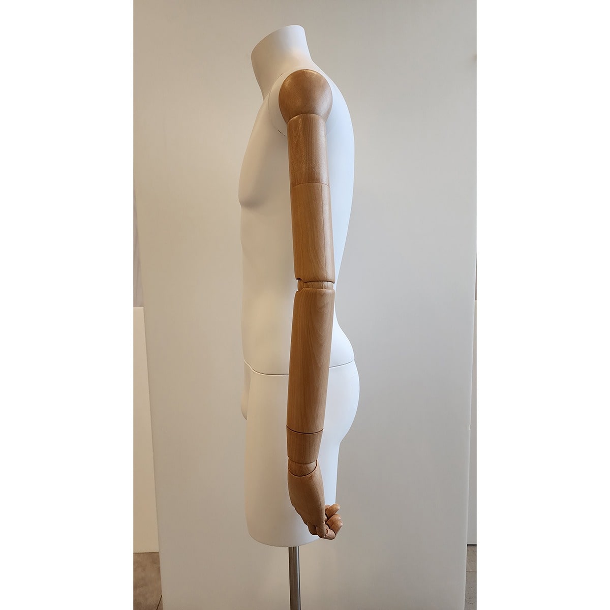 軽量ABS製 紳士腕付きトルソー〔ストエキオリジナル〕 M