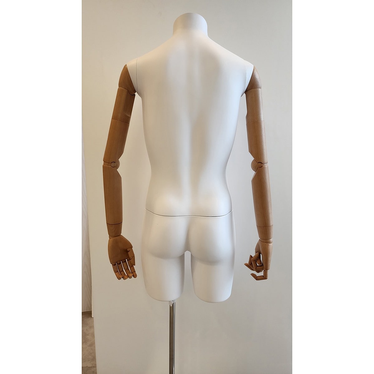 軽量ABS製 紳士腕付きトルソー〔ストエキオリジナル〕 M