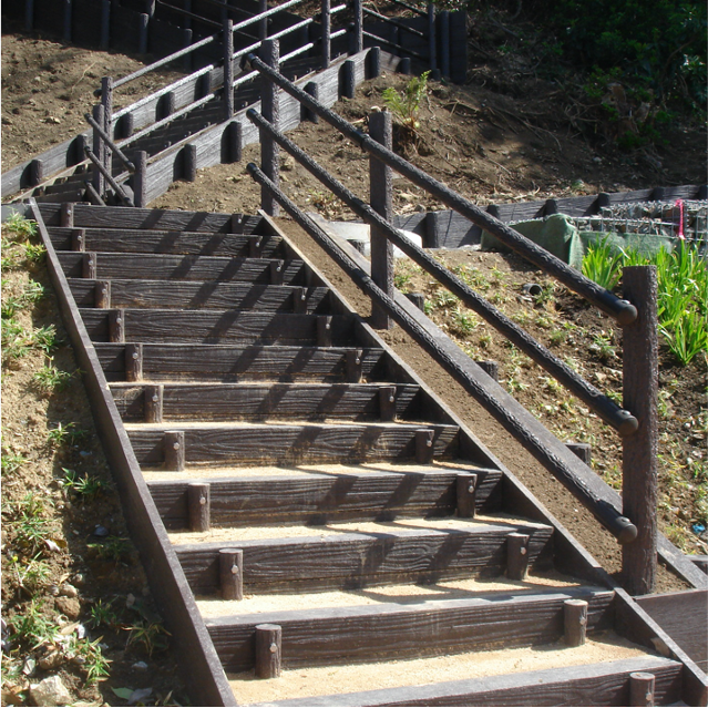 角材階段ボルトセット【W1000～W2000】 建資Low