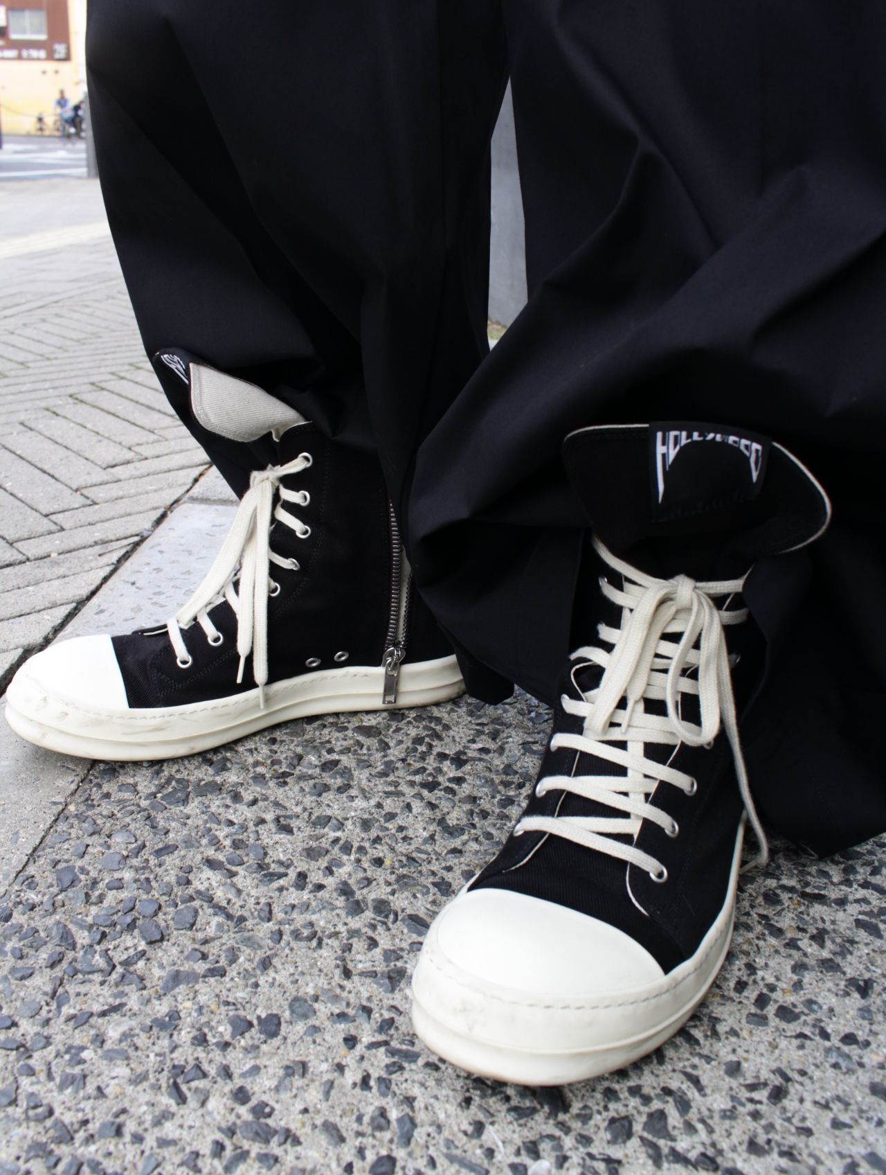 RICK OWENS DRKSHDW - 【25SS】 ハイカット スニーカー ラモーンズ