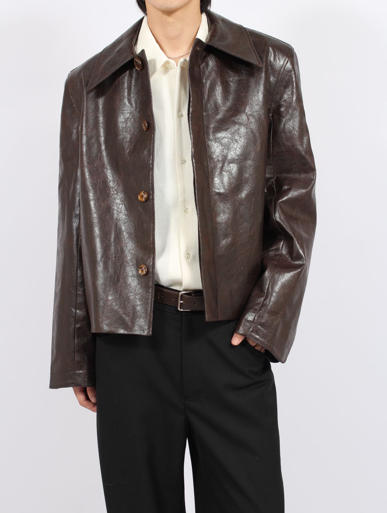 Séfr - 【25AW】 ヴィーガン レザー キーン ジャケット / KEANE JACKET