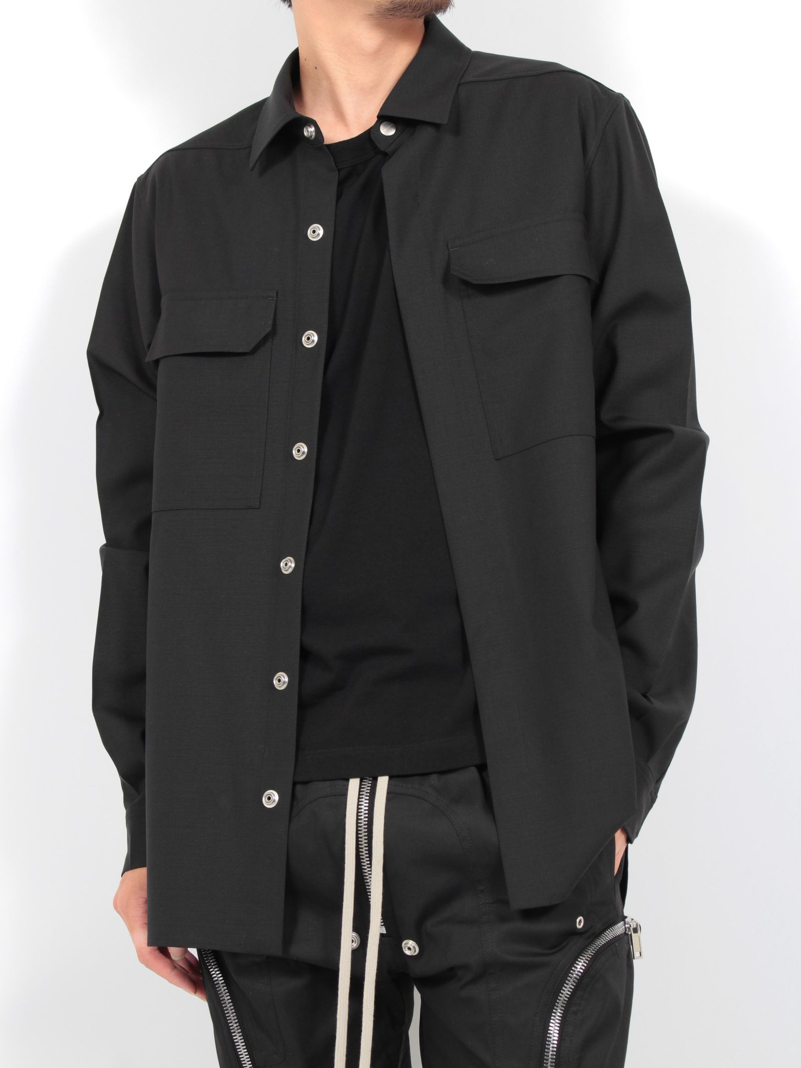 RICK OWENS - 【24AW】アウター シャツ / OUTER SHIRT / ブラック | STORY