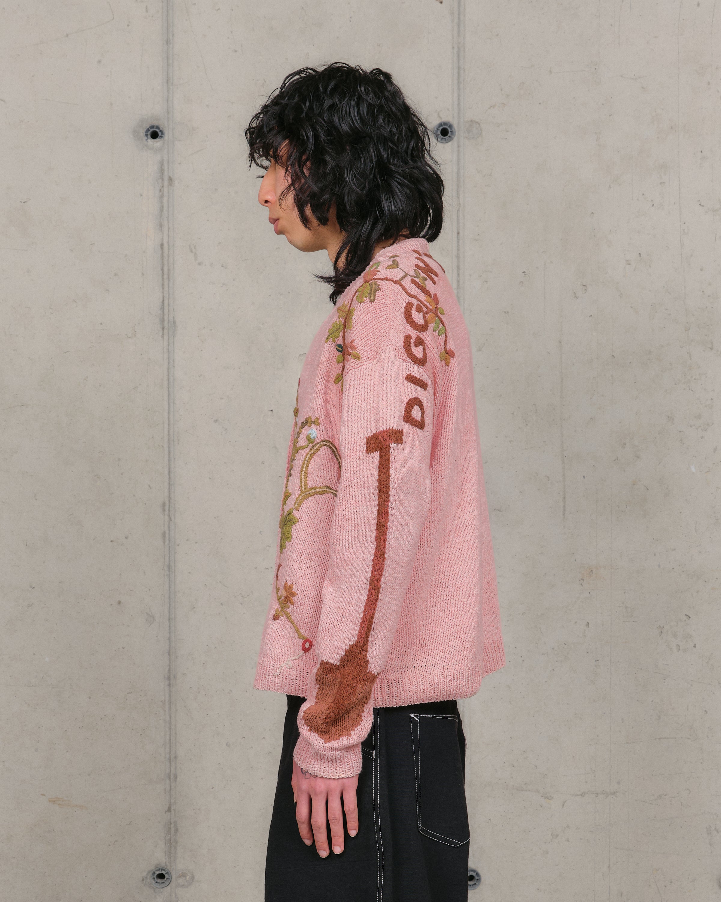 Sunwell Knit Cardigan - Pink Diggin' The Earth – Story mfg.