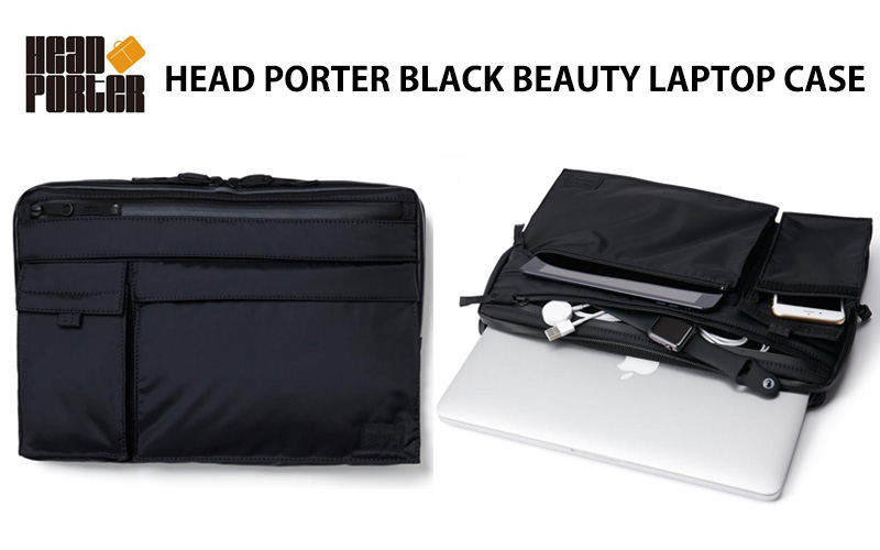 HEAD PORTER BLACK BEAUTY LAPTOP CASE | STOUT Online Shop
