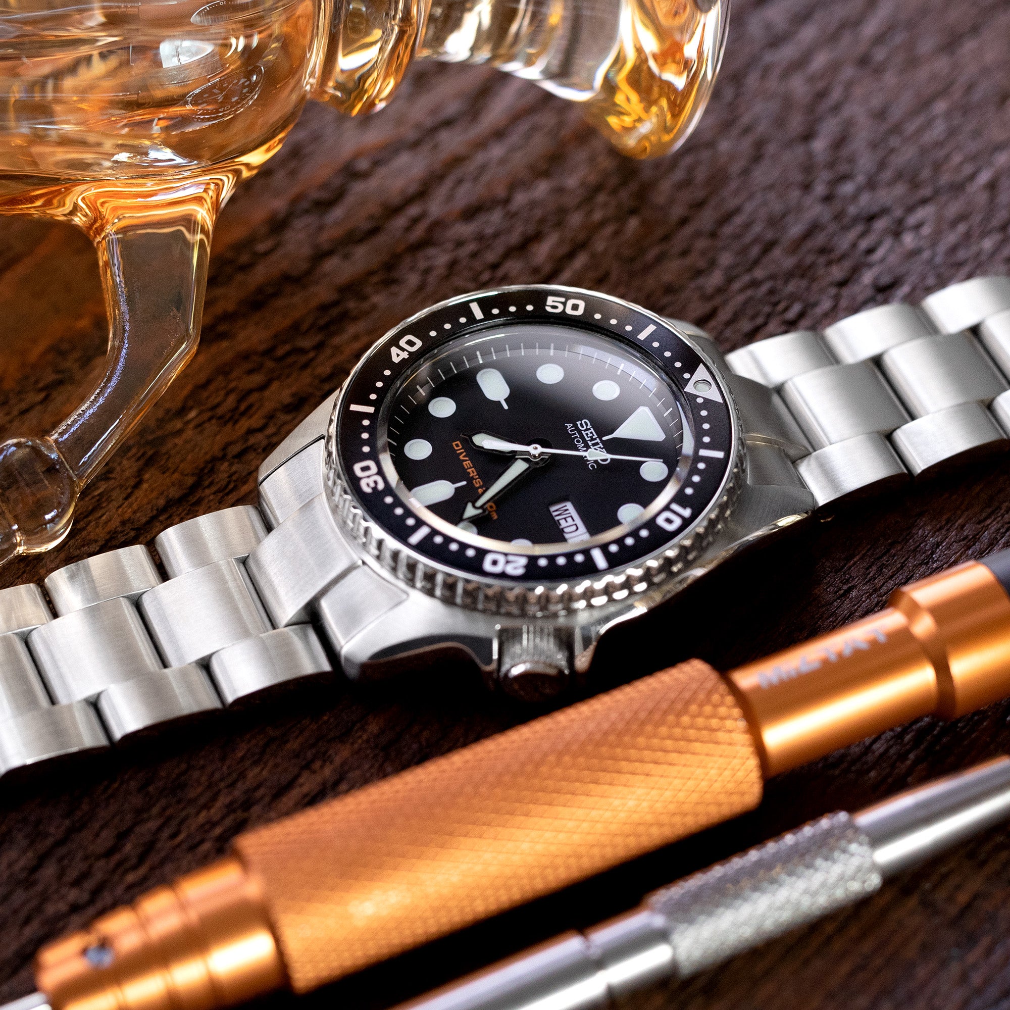 Seiko Mod SKX013 Curved End O Boyer Bracelet | Strapcode