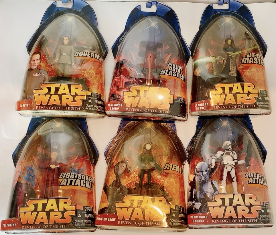 スターウォーズ エピソード3ベーシックフィギュア 6体セット トミー