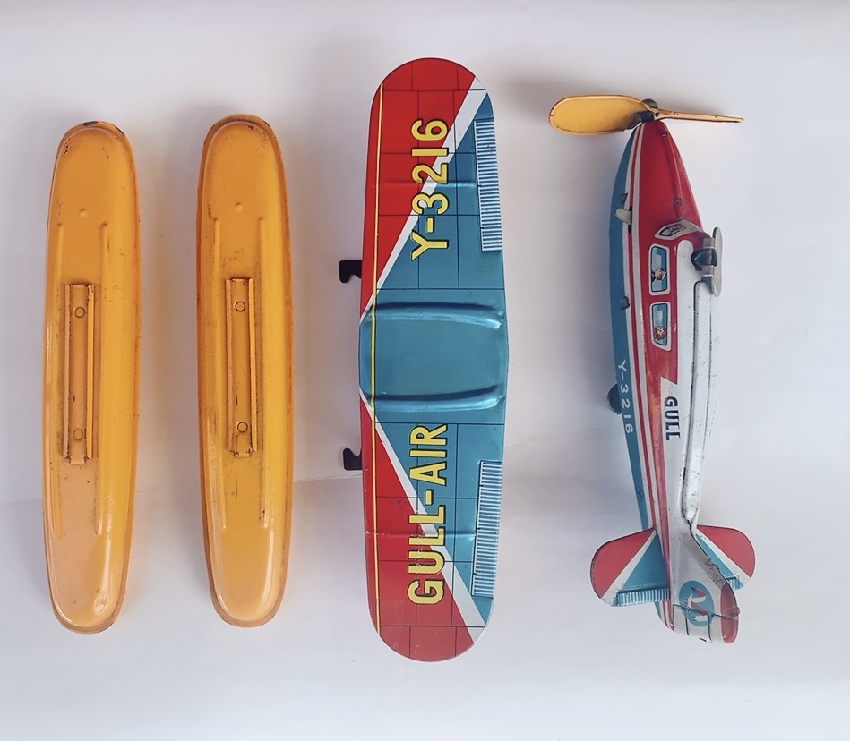 ヨネザワ玩具 水上飛行機 Gull Clipper GULL-AIR Y-3216 ブリキ