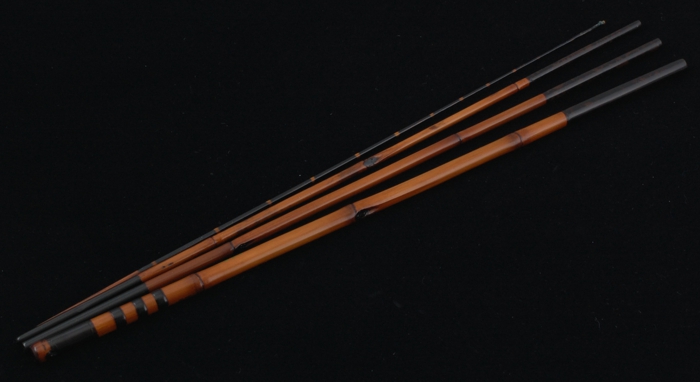 俊秀作 タナゴ竿 8寸元 4本継 2尺8寸 (84cm) 高野竹 軟調の通信販売