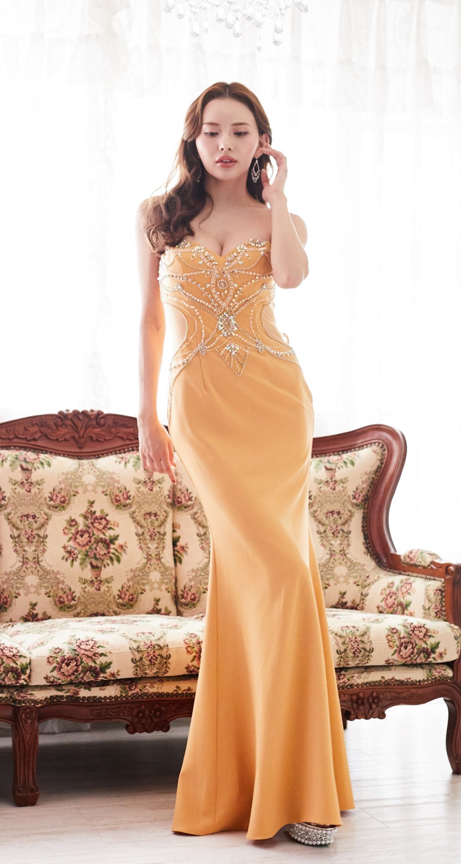 XLサイズあり【Luxe Style/リュクススタイル】ベア/ ビーズ刺繍