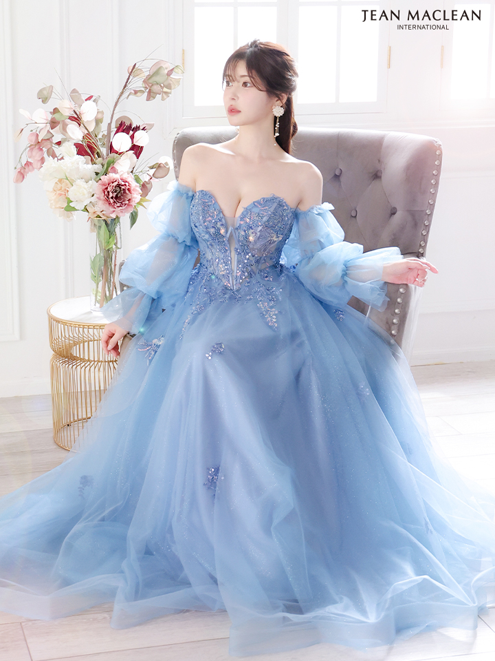 Lサイズあり【JEAN MACLEAN/ジャンマクレーン】2way/ パフスリーブ付き