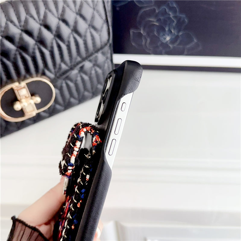 シャネル iphone16 ケース ショルダー chanel ツイード スマホケース15