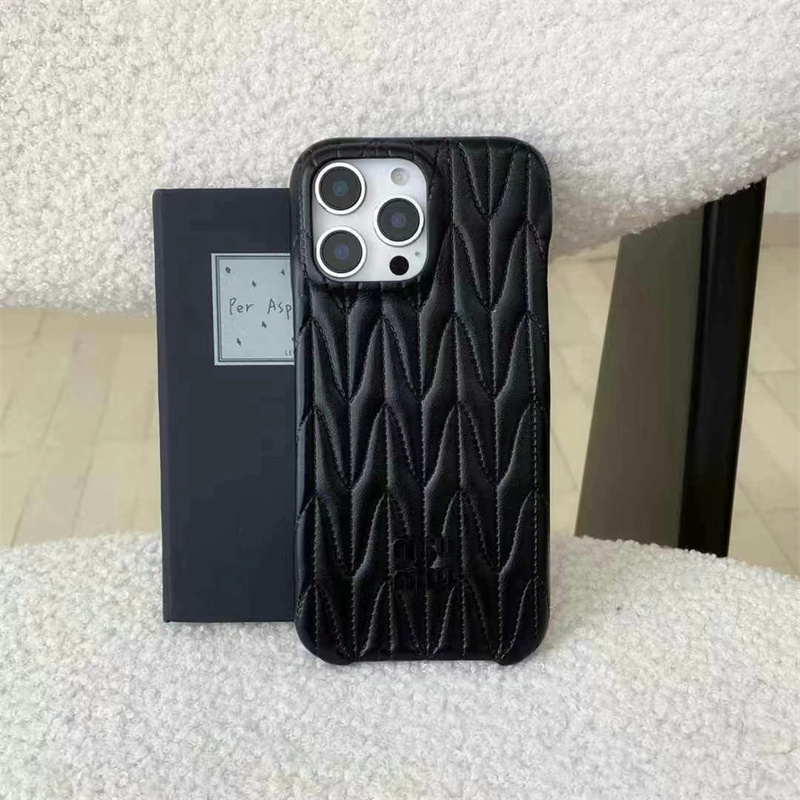 ミュウ ミュウ iphone16/15pro ケース スマホケース miumiu iphone14