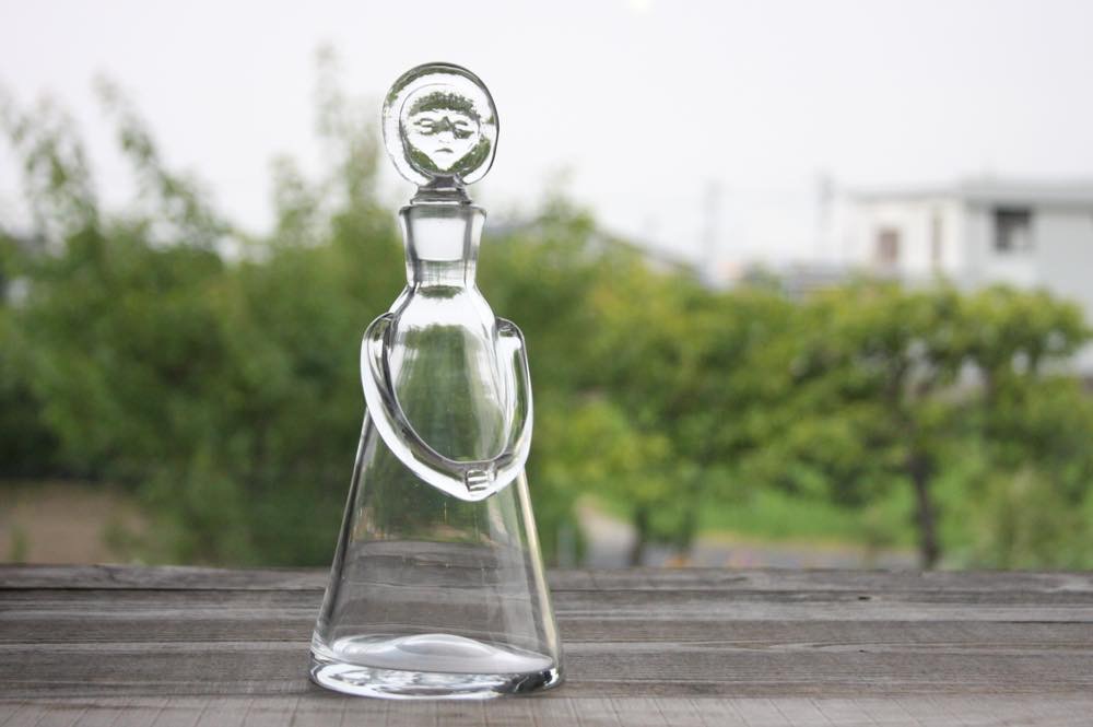 Erik Hoglund/エリックホグラン/クリアボトル/ガラス人型/デキャンタ