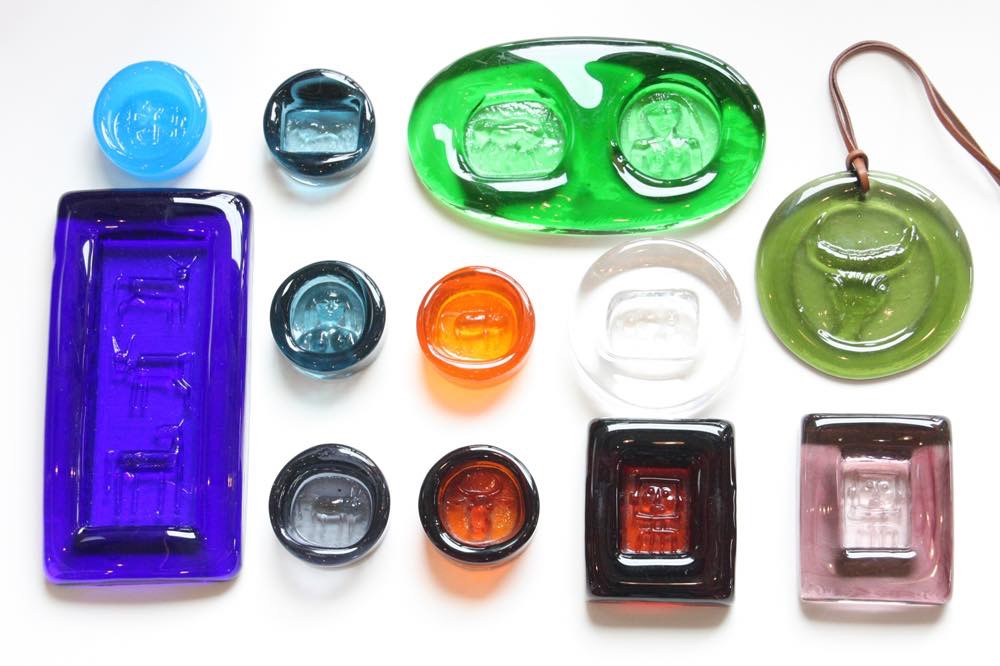 Erik Hoglund/エリックホグラン/ガラス/アッシュトレイ/ダークブルー