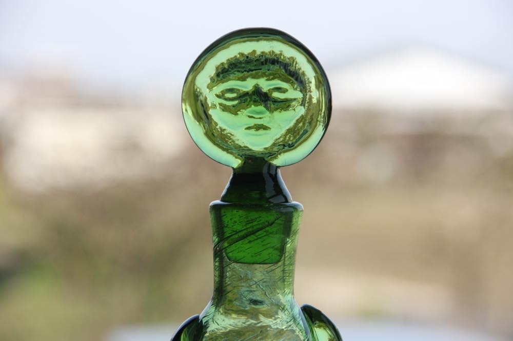 Erik Hoglundエリックホグラン ガラス デキャンタ グリーン