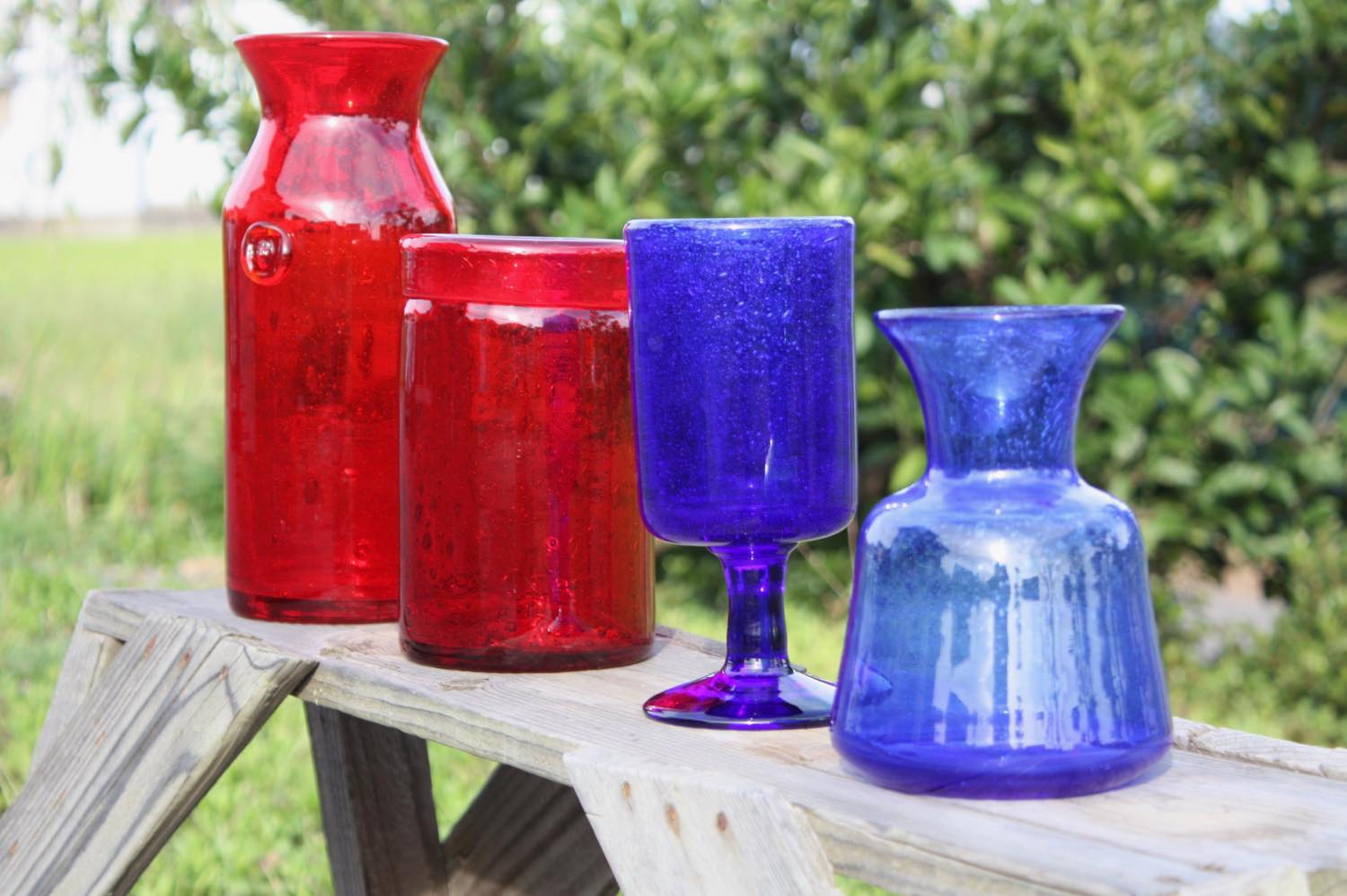 Erik Hoglund エリックホグラン ブルーガラス 花瓶花器 Erik Hoglund