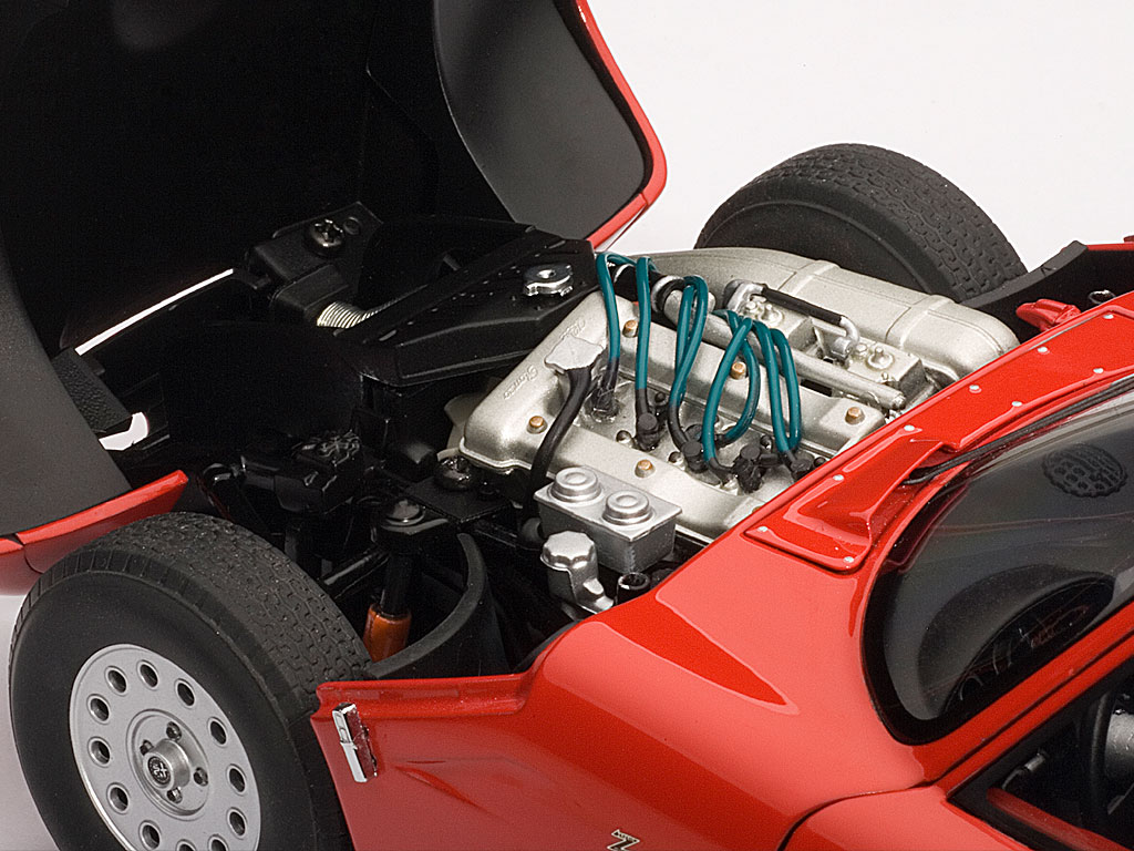Alfa Romeo TZ2 1965 (red) - Die-cast model - AutoArt 70198