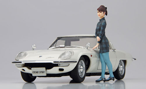 Mazda Cosmo Sport L10B with Girl Figure Hasegawa SP368