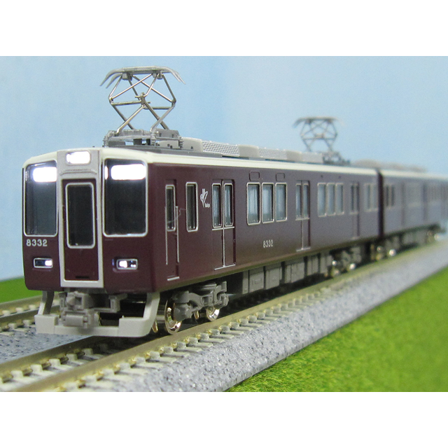阪急8300系(2次車・8332編成+8313編成・白ライト) 8両編成セット(動力