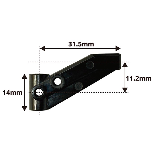 RDX用ASTフロントアッパーアーム アルミスペーサー仕様 2本入 [TP-640