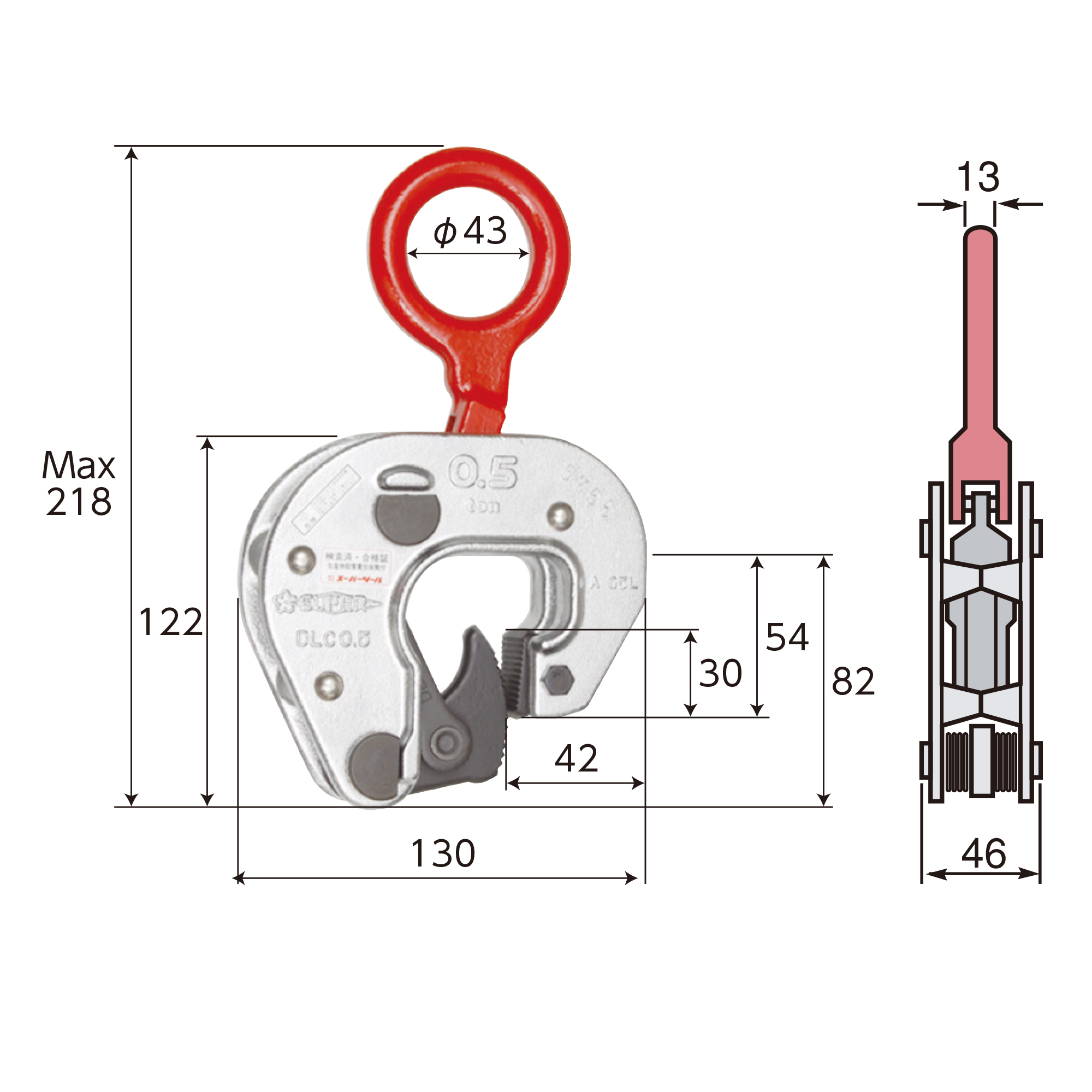 DLC0.5 - 総合作業工具メーカー・スーパーツール・吊クランプ専用サイト