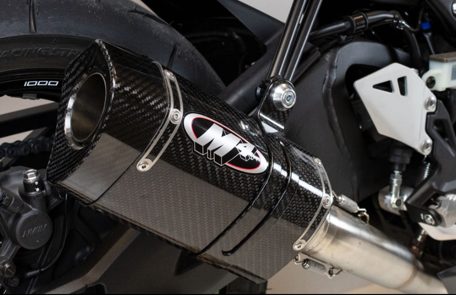 M4 Full Titanium Half System with Tech1 Carbon Canister - Kawasaki