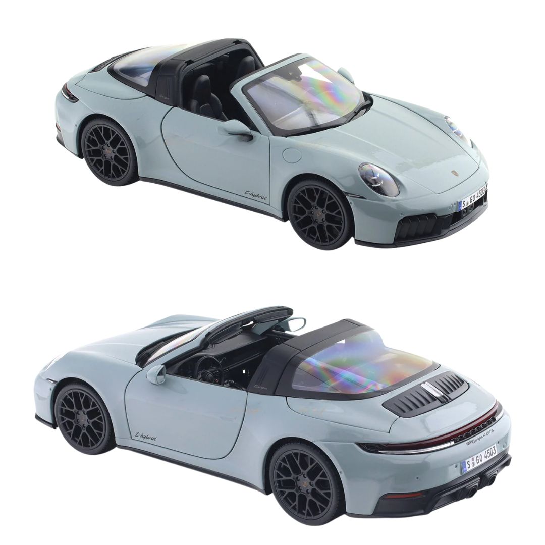 Greenish Blue 2025 Porsche 911 (992.2) Targa 4 GTS Hybrid 1:18 Scale D