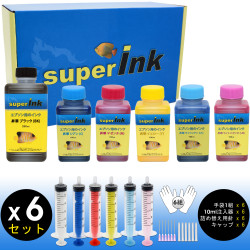 L) キット 6色】エプソン（EPSON）用（昇華）詰め替え 互換インク（全