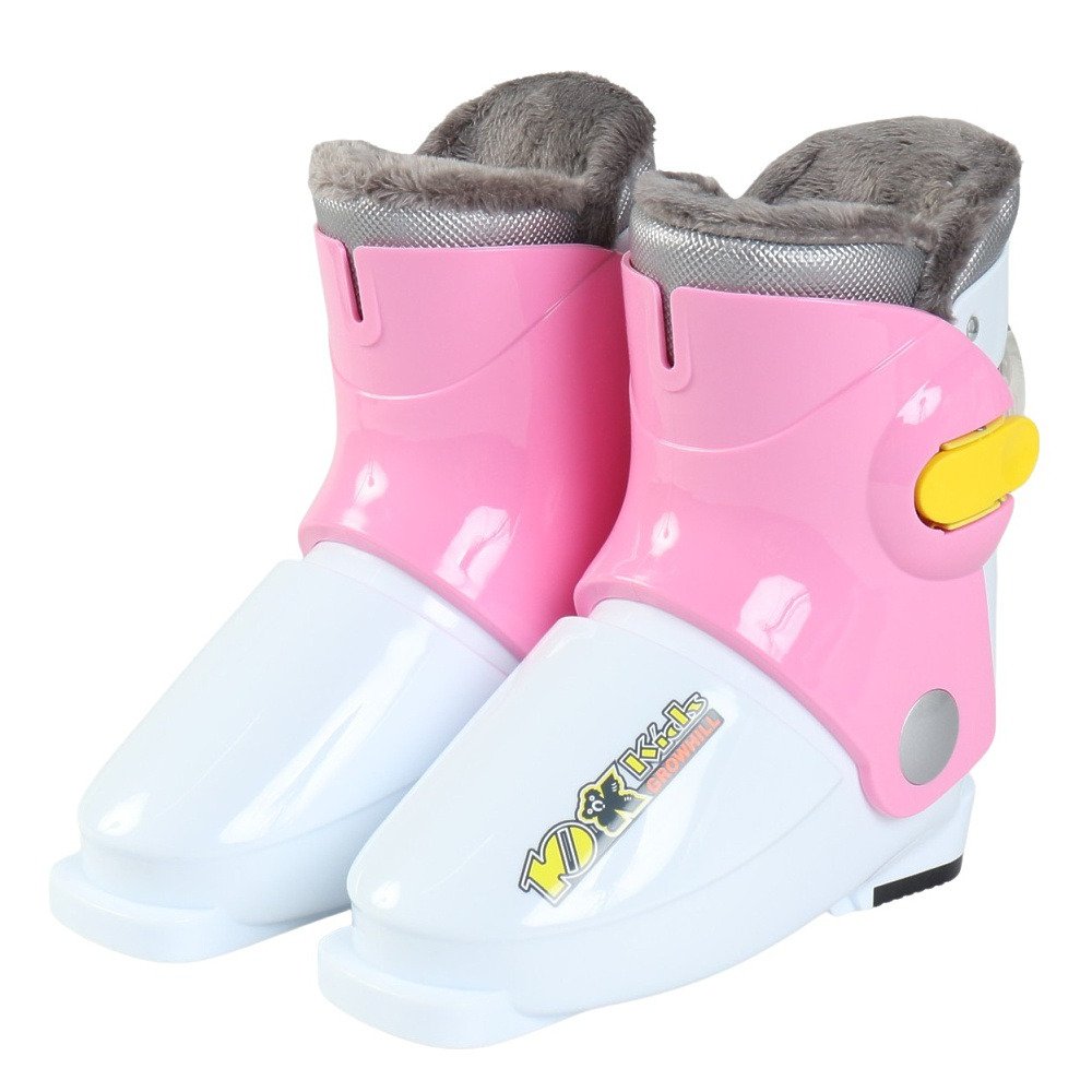 ゲン（GEN）（キッズ）ジュニア スキーブーツ 10K WT/PNK