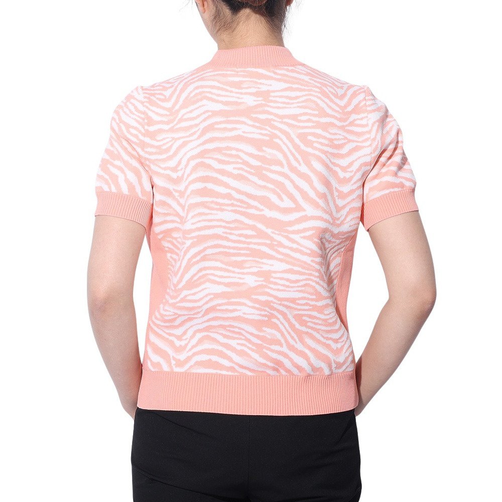 ビバハート（VIVA HEART）（レディース）ゴルフウェア ゼブラ柄JQ 半袖