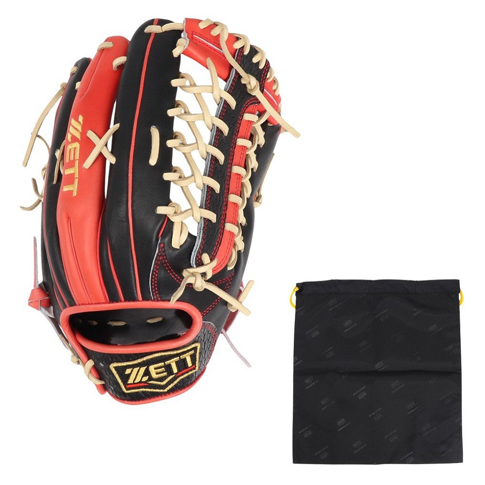 ゼット（ZETT）（メンズ）軟式用グラブ 外野手用 野球グローブ 一般