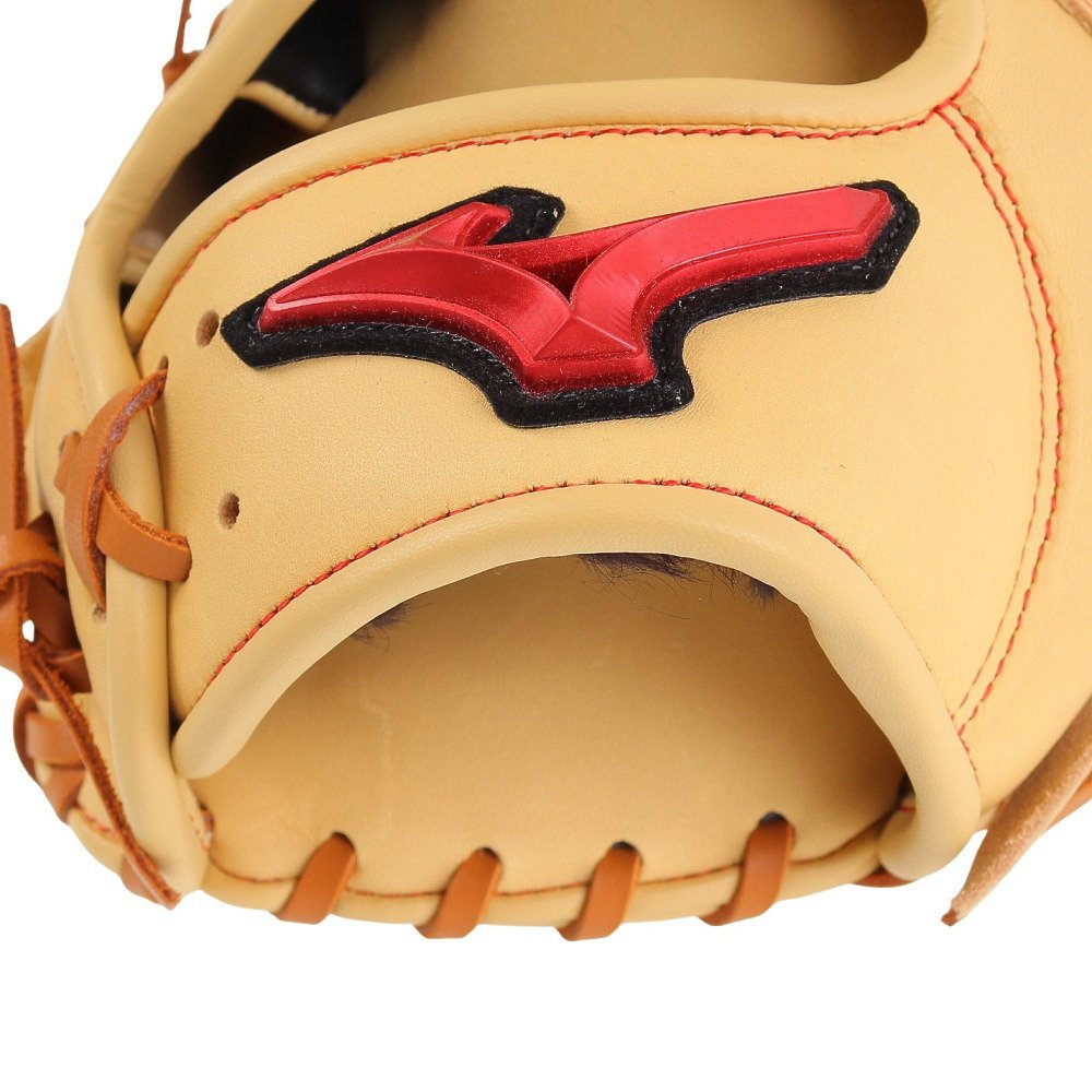 ミズノ グローブ 軟式 少年 型抜群Mizuno buw leagueレッド 軟式用