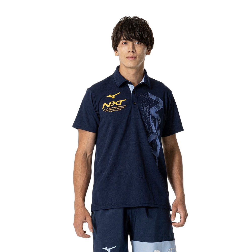 限定品 日体大 Mizuno ネイビー ポロシャツ NSSU 限定品 日体大 Mizuno