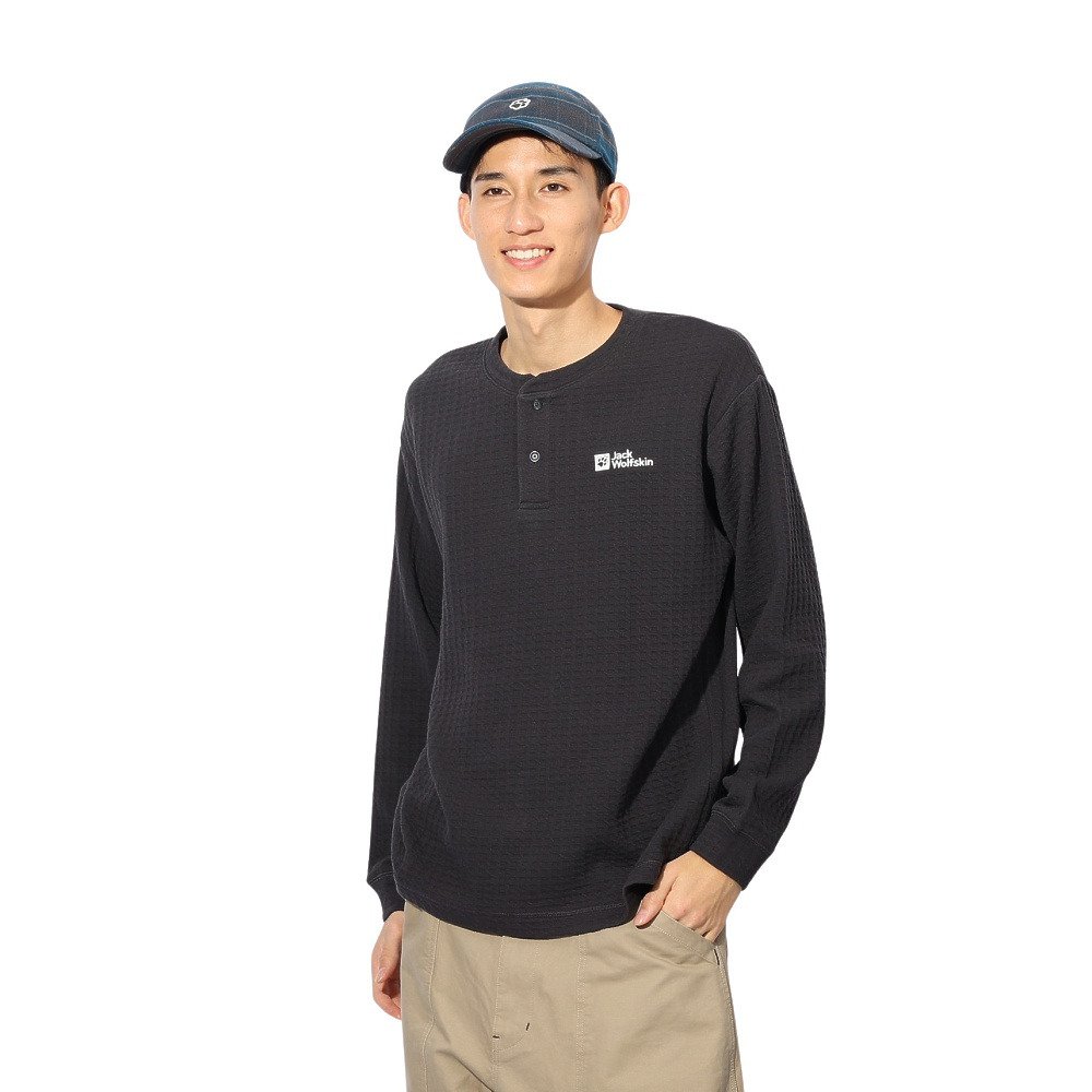 ジャックウルフスキン（JackWolfskin）（メンズ）ワッフルヘンリー